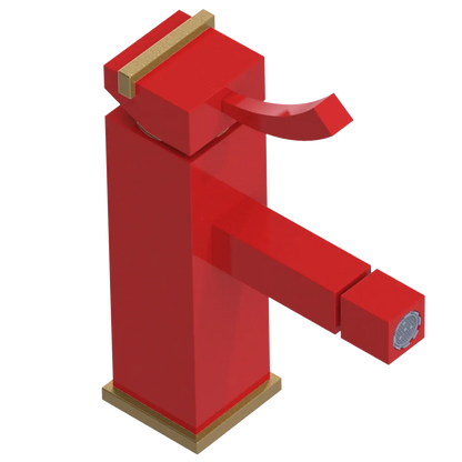 Rubinet Single Control Bidet Fitting (less drain) Red