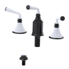Rubinet Bidet Fitting with Spray, Diverter, and Vacum Breaker (Less Drain) Black