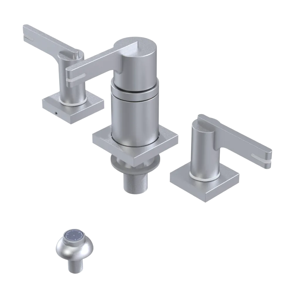 Rubinet Bidet Fitting with Spray, Diverter, and Vacum Breaker (Less Drain) Satin Chrome