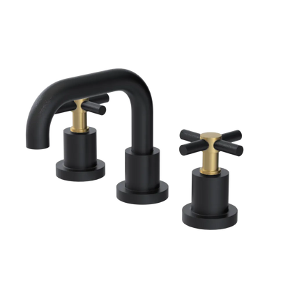 Rubinet Widespread Lav. Set. (less drain) Matt Black
