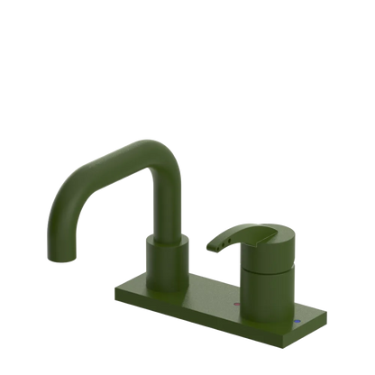 Rubinet 4" Centre Single Control Lav. Set. with Genesis spout (less drain) Green Envy