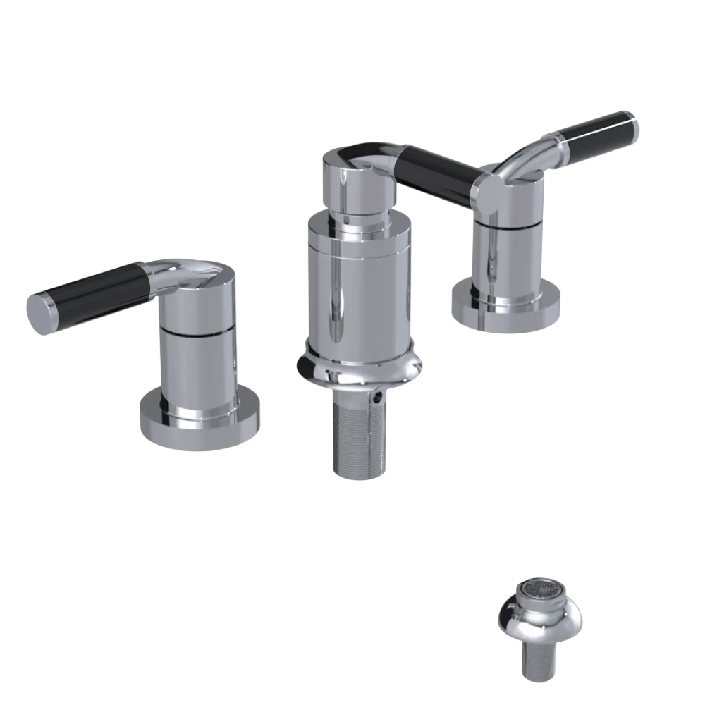 Rubinet Bidet Fitting with Spray, Diverter, and Vacuum Breaker (less drain) Chrome