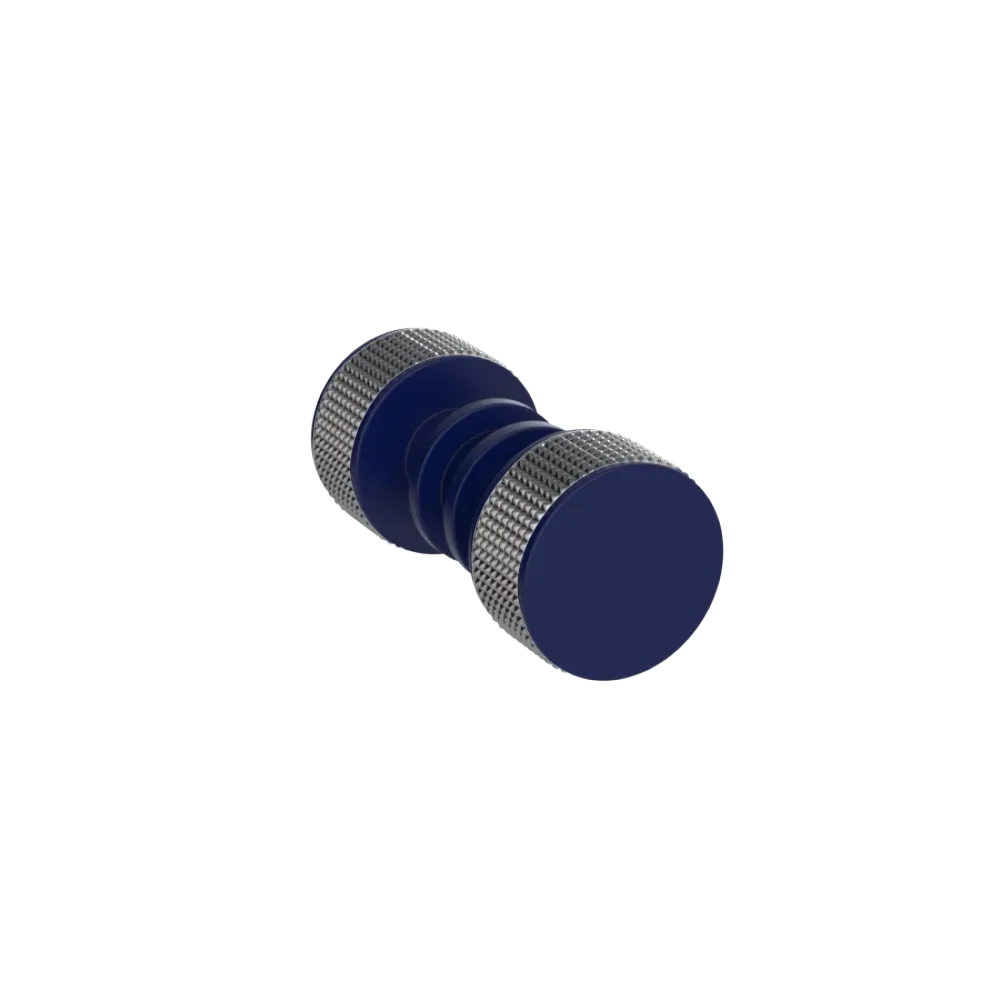 Rubinet Shower Door Knob (set) Midnight Blue