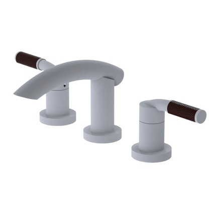 Rubinet Widespread Lav. Set. (less drain) Matt White
