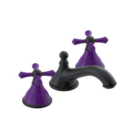 Rubinet Widespread Lav. Set. (less drain) Matt Black