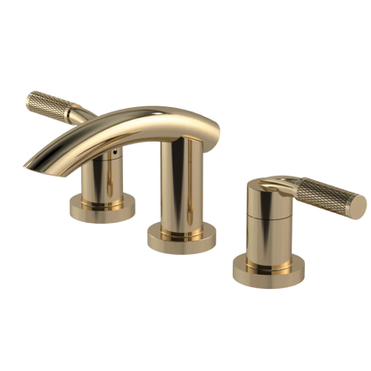 Rubinet Widespread Lav. Set. (less drain) Gold