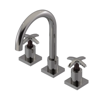 Rubinet Widespread Lav. Set. (less drain) Polished Nickel