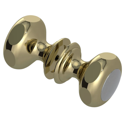 Rubinet Shower Door Knob (set) Natural Brass