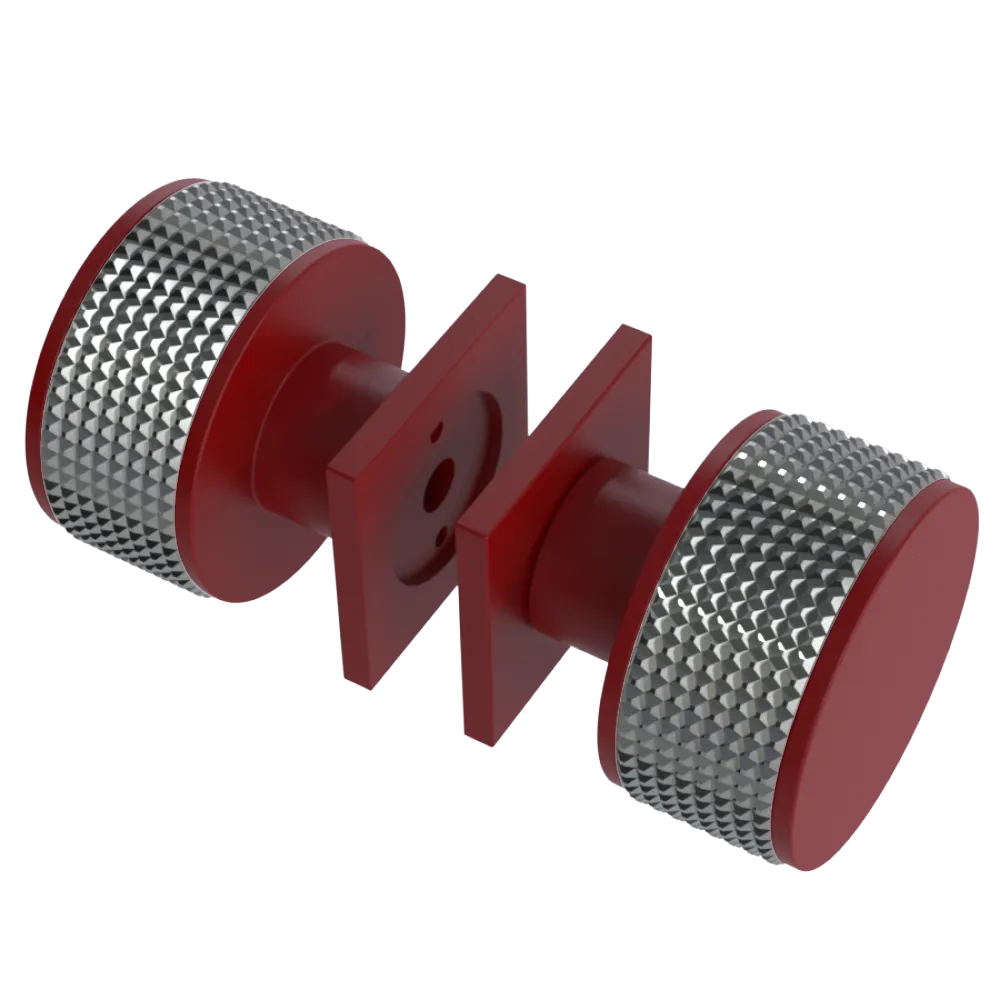Rubinet Shower Door Knob (set) Maroon