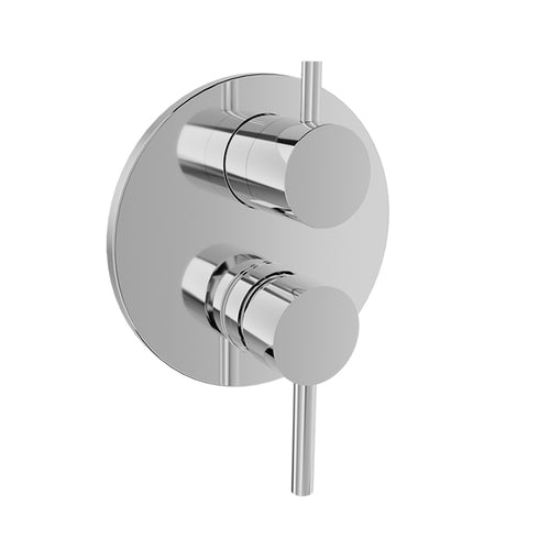 Baril Complete pressure balanced shower valve with 3-way diverter