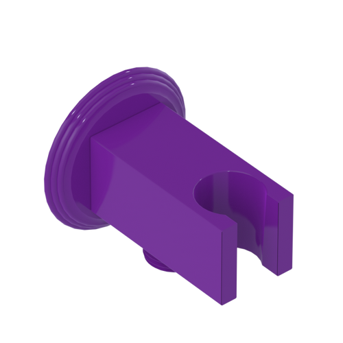 Rubinet Wall Bracket with Integral Supply with 1/2" NPT x 1/2" NPSM x 3" Nipple Purple Haze