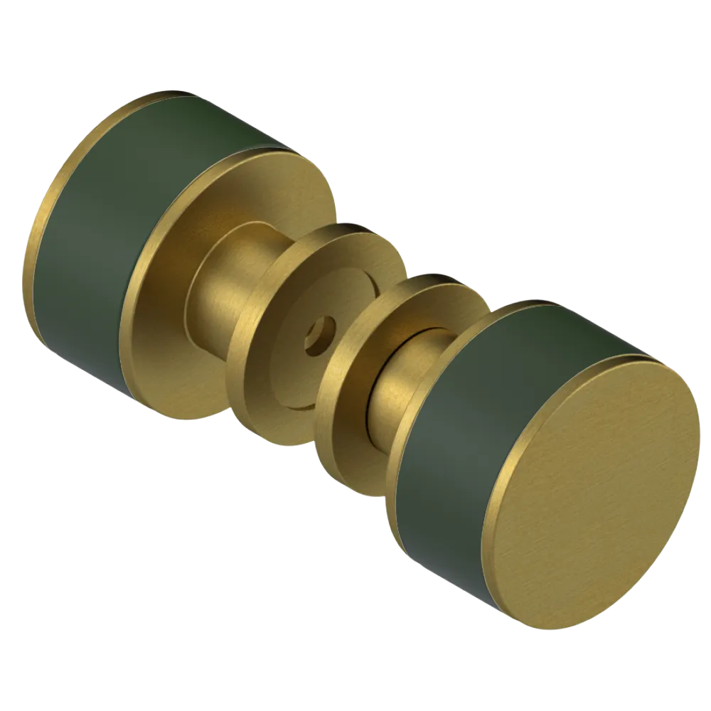 Rubinet Shower Door Knob (set) Antique Brass Matt