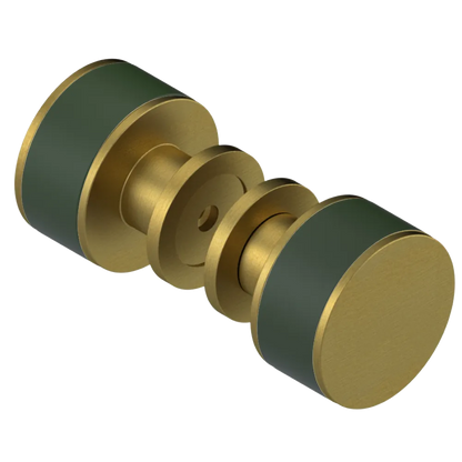 Rubinet Shower Door Knob (set) Antique Brass Matt