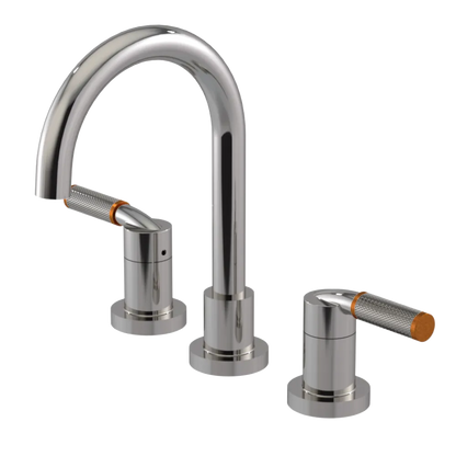 Rubinet Widespread Lav. Set. (less drain) Polished Nickel