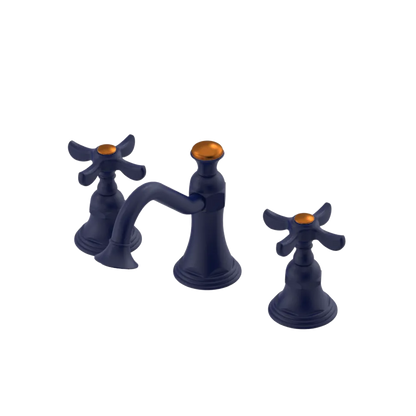 Rubinet Widespread Lav. Set. (less drain) Midnight Blue