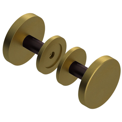 Rubinet Shower Door Knob (set) Antique Brass Matt