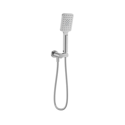 Baril 3-spray anti-limestone hand shower on wall-mounted supply elbow