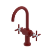 Rubinet Single Hole Dual Handle Lav. Set with LaSalle Spout (less drain) Maroon
