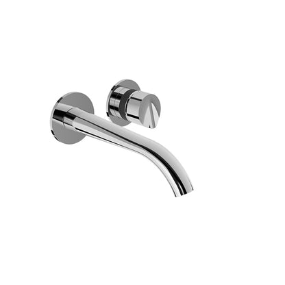 Baril Single lever wall-mounted lavatory faucet, drain not included