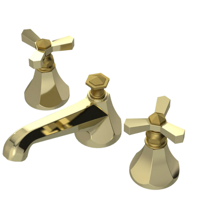 Rubinet Widespread Lav. Set. (less drain) Gold