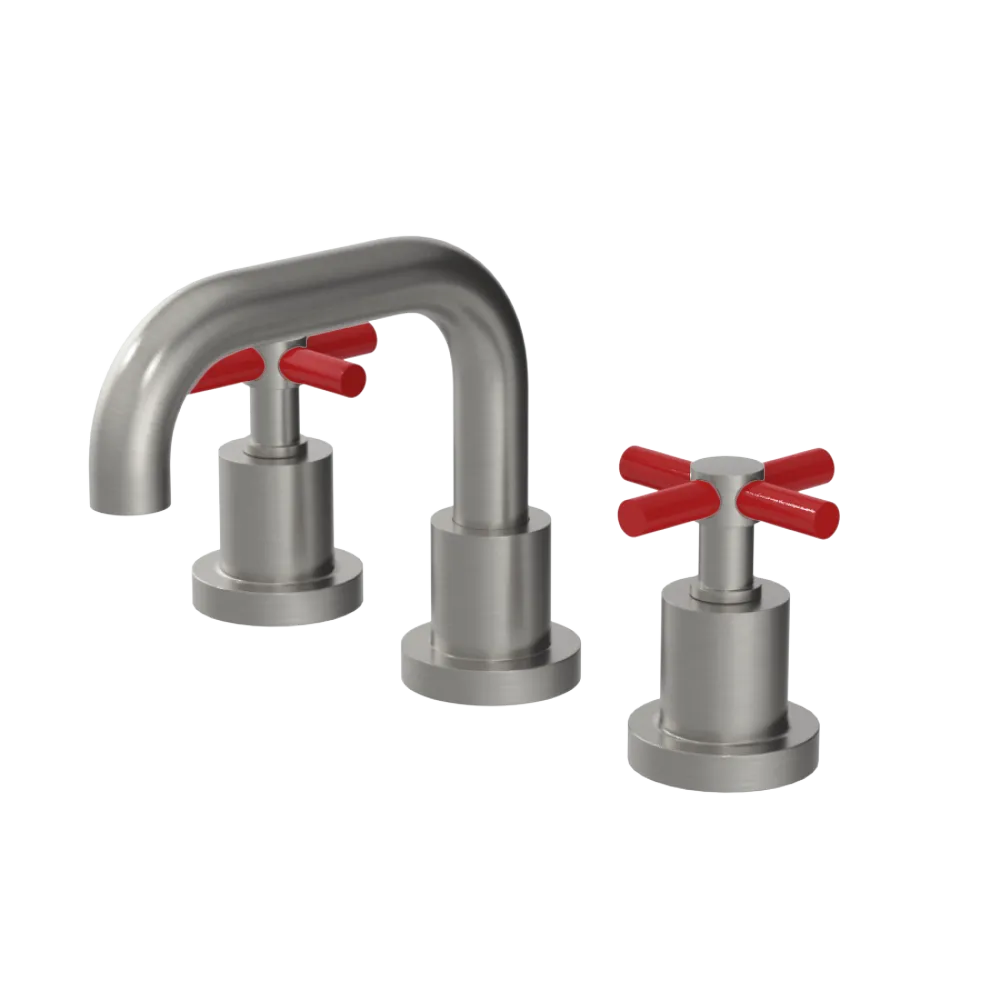 Rubinet Widespread Lav. Set. (less drain) Satin Nickel