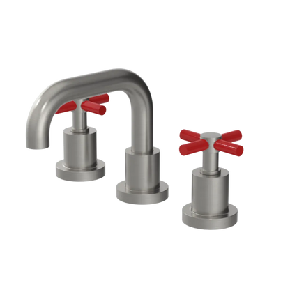 Rubinet Widespread Lav. Set. (less drain) Satin Nickel