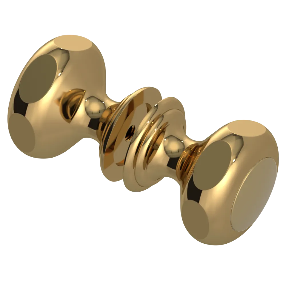 Rubinet Shower Door Knob (set) Gold