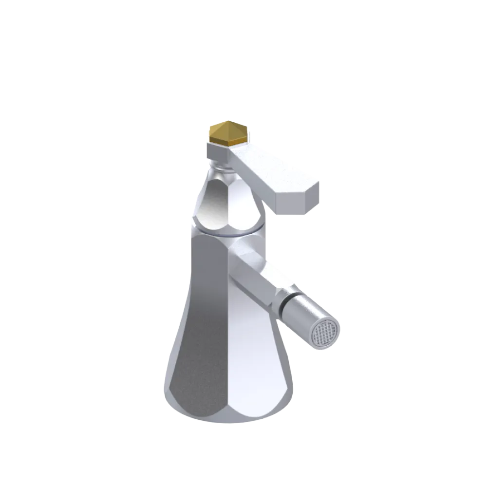 Rubinet Single Control Bidet Fitting (less drain) Satin Chrome