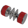 Rubinet Shower Door Knob (set) Polished Nickel