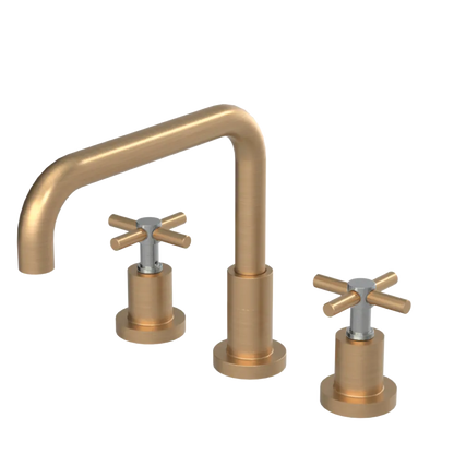 Rubinet Widespread Kitchen Set Satin Gold