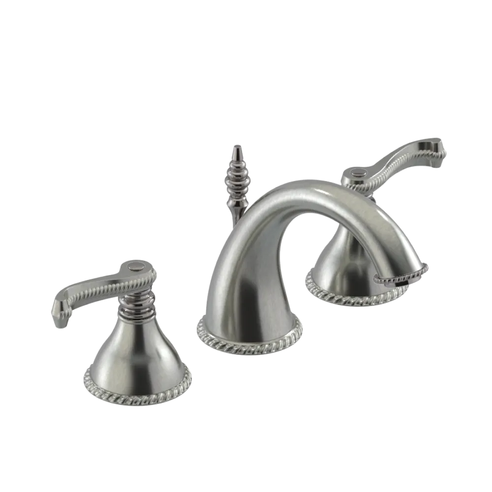 Rubinet Widespread Lav. Set. (less drain) Satin Nickel