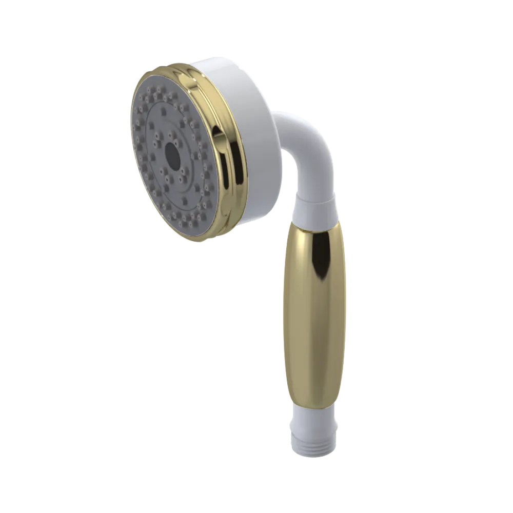 Rubinet 3 Function Hand Held Shower Only White