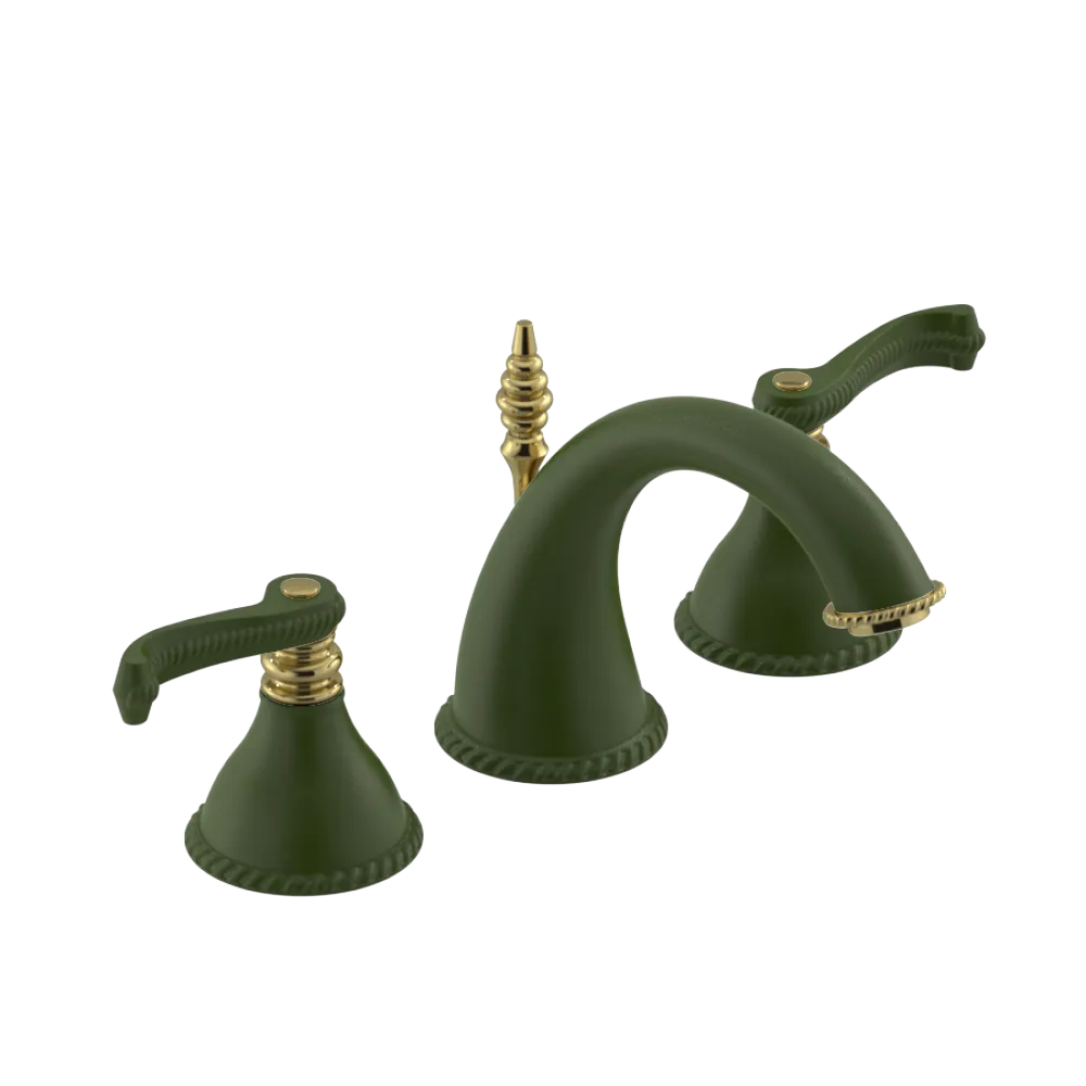 Rubinet Widespread Lav. Set. (less drain) Green Envy