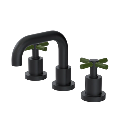 Rubinet Widespread Lav. Set. (less drain) Matt Black