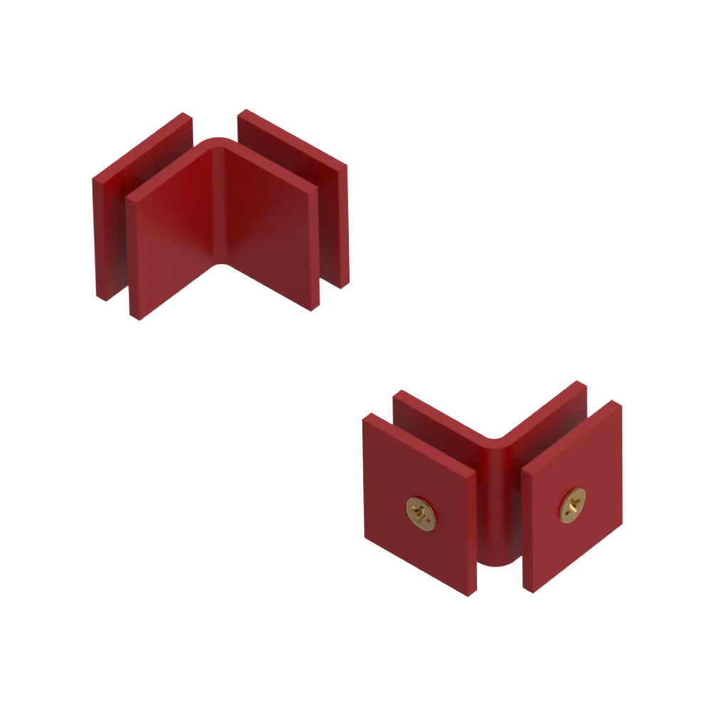 Rubinet 90 Glass to Glass Open Face Maroon