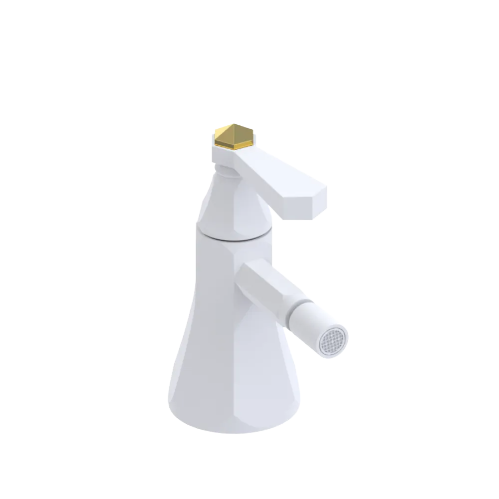 Rubinet Single Control Bidet Fitting (less drain) Matt White