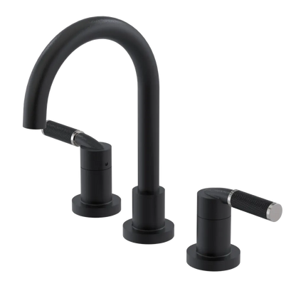 Rubinet Widespread Lav. Set. (less drain) Matt Black