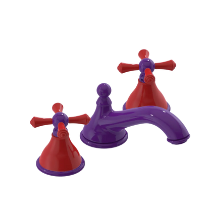 Rubinet Widespread Lav. Set. (less drain) Purple Haze