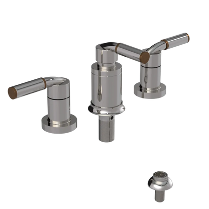 Rubinet Bidet Fitting with Spray, Diverter, and Vacuum Breaker (less drain) Polished Nickel