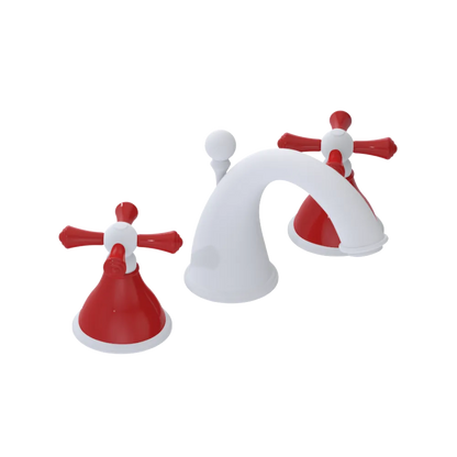 Rubinet Widespread Lav. Set. (less drain) Matt White