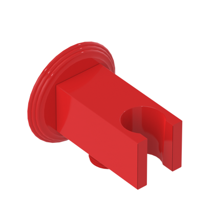 Rubinet Wall Bracket with Integral Supply with 1/2" NPT x 1/2" NPSM x 3" Nipple Red