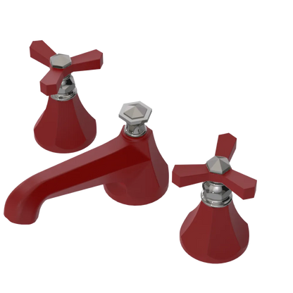 Rubinet Widespread Lav. Set. (less drain) Maroon