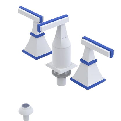 Rubinet Bidet Fitting with Spray, Diverter, and Vacum Breaker (Less Drain) Matt White