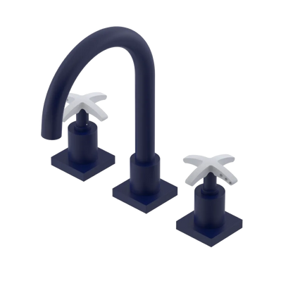 Rubinet Widespread Lav. Set. (less drain) Midnight Blue