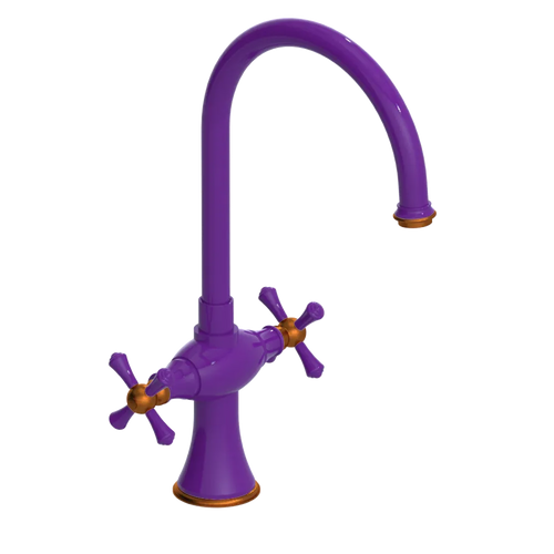 Rubinet Two Handle Single Hole Kitchen Set Purple Haze