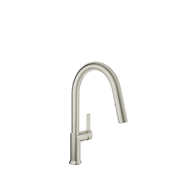 Baril Single-hole kitchen faucet with 2-function pull-down spray