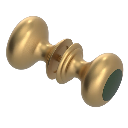 Rubinet Shower Door Knob (set) Satin Gold