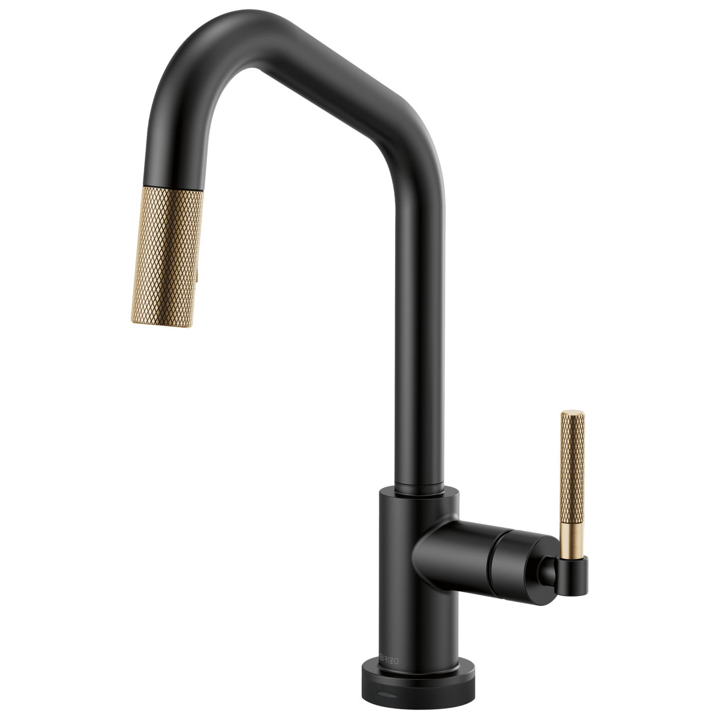 Brizo Smarttouch Pull Down Kitchen Faucet With Angled Spout And Knurled Handle