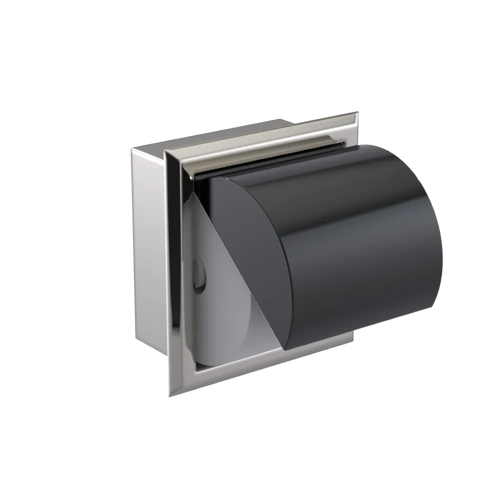 Rubinet RECESSED TOILET PAPER HOLDER Polished Nickel