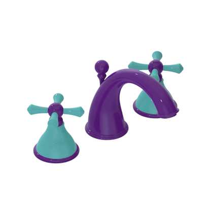 Rubinet Widespread Lav. Set. (less drain) Purple Haze